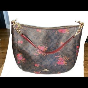 Brown monogram floral Scout Coach